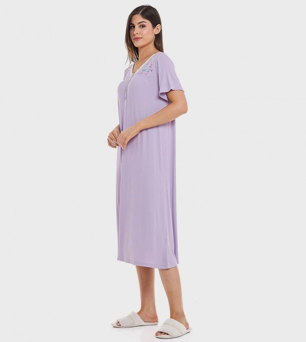 R&B  Sleepwears & Loungewears - Lilac Night Dress & Gowns