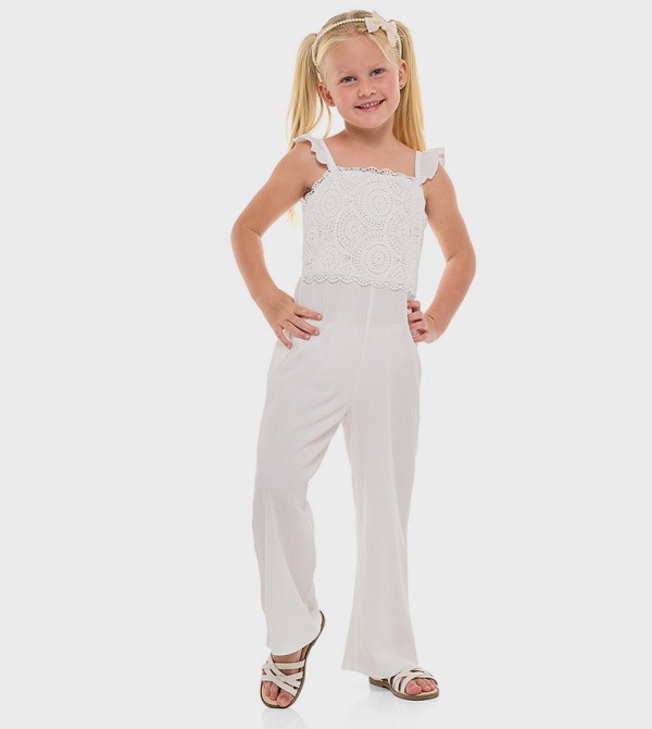R&B  Onepiece & Bodysuits - White Jumpsuits