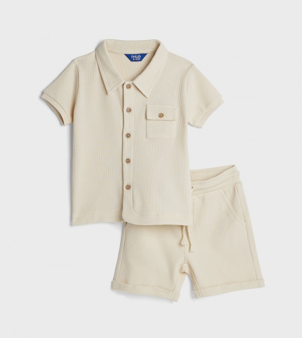 R&B R&B - Beige clothing sets
