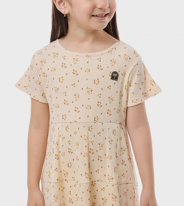 R&B Clothing - Beige Casual Dress