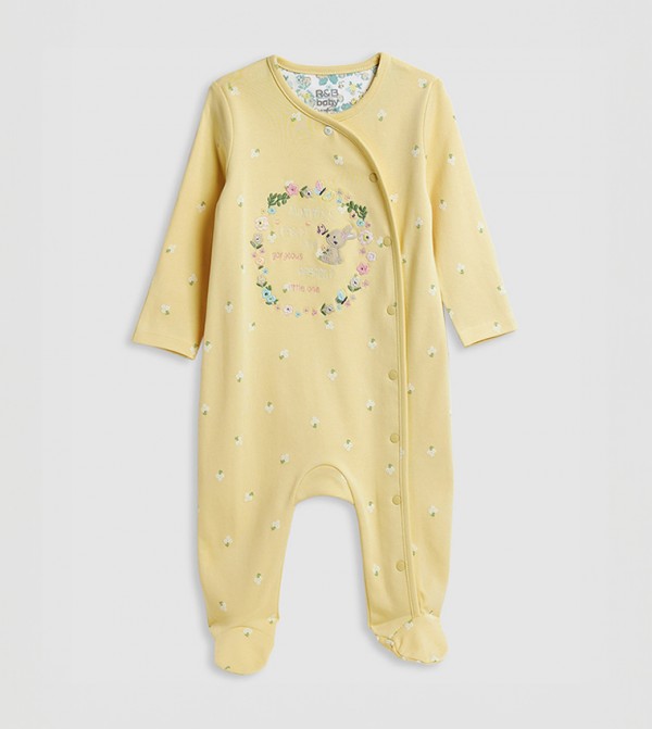 R&B  Onepiece & Bodysuits - Yellow Sleep Suits