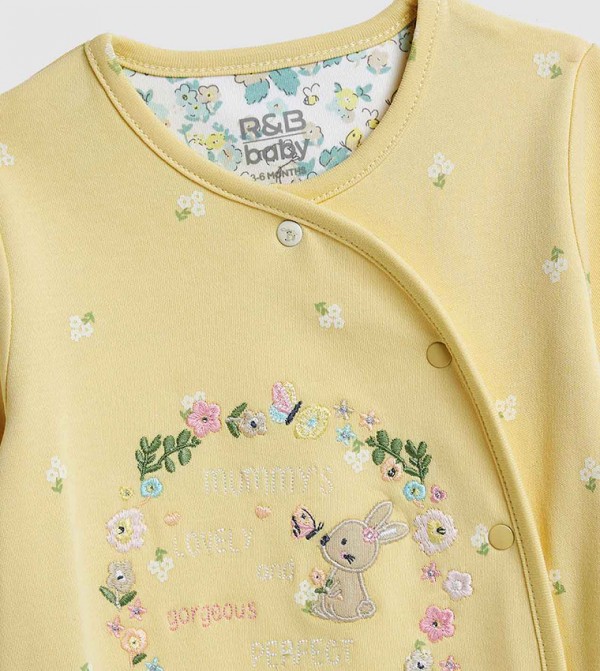 R&B  Onepiece & Bodysuits - Yellow Sleep Suits
