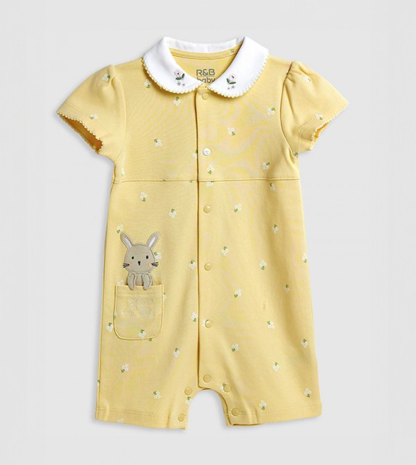 R&B  Onepiece & Bodysuits - Yellow Rompers