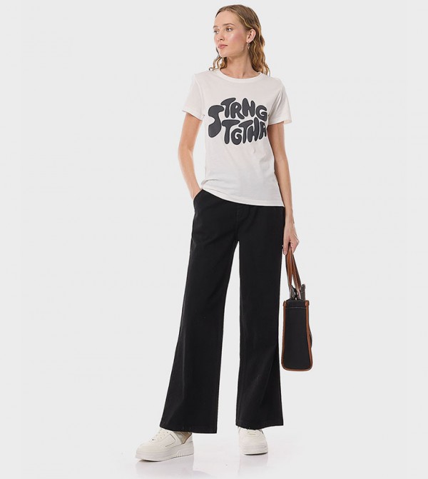 R&B R&B - Black Wide Leg Jeans