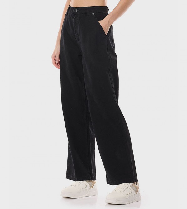 R&B R&B - Black Wide Leg Jeans