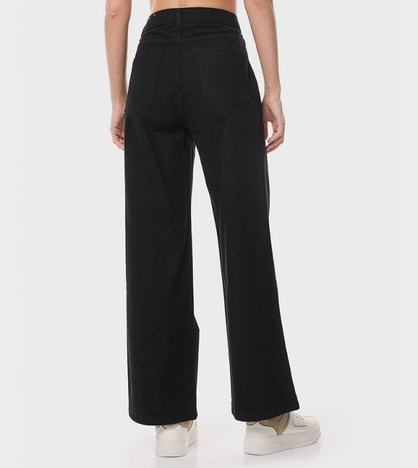R&B R&B - Black Wide Leg Jeans