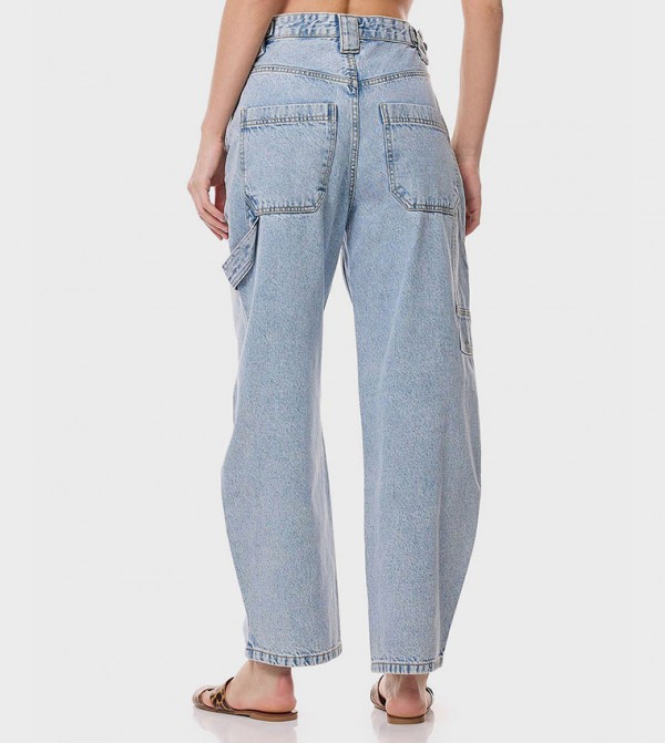 R&B Straight Jeans - Blue Straight Jeans