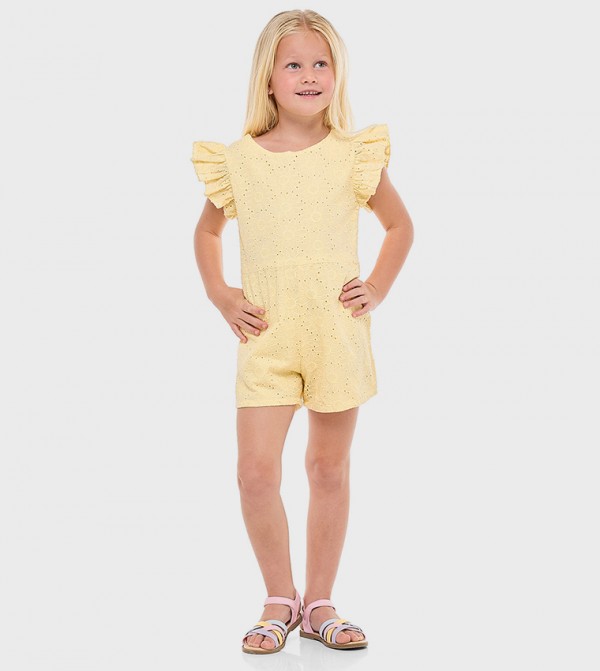 R&B  Onepiece & Bodysuits - Yellow Rompers