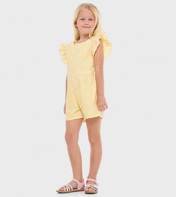 R&B  Onepiece & Bodysuits - Yellow Rompers
