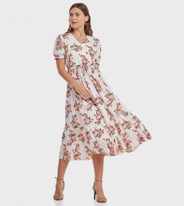 R&B  Dresses - Ivory Casual Dresses