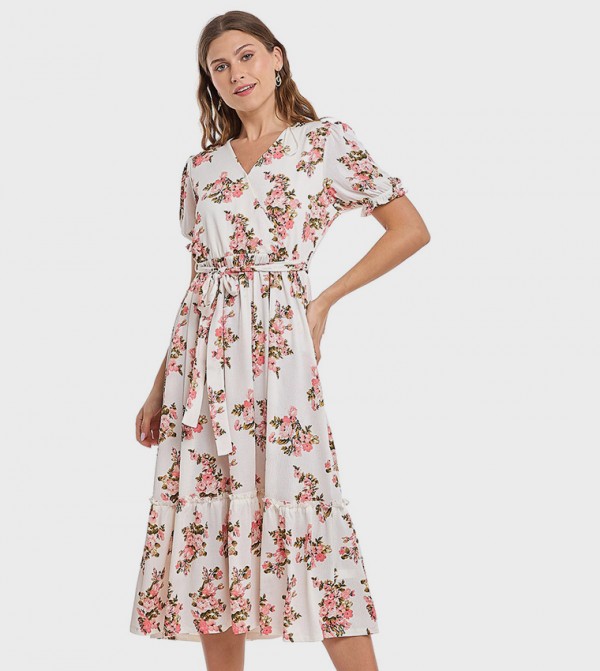 R&B  Dresses - Ivory Casual Dresses