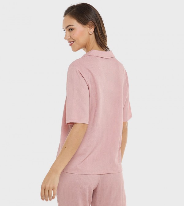 R&B  Clothing - Pink Casual Tops