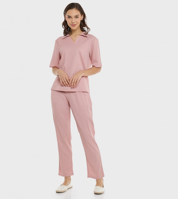 R&B  Clothing - Pink Casual Tops