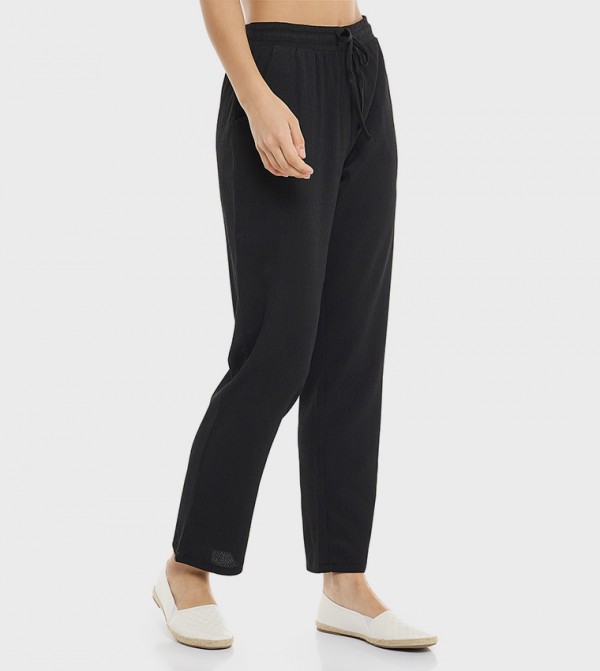 R&B  Pants & Leggings - Black Casual Pants