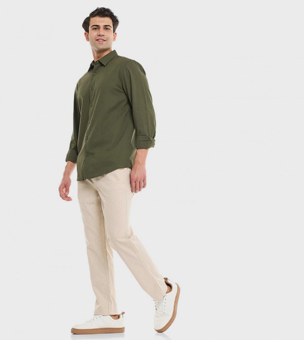 R&B  Pants & Chinos - Beige Casual Pants