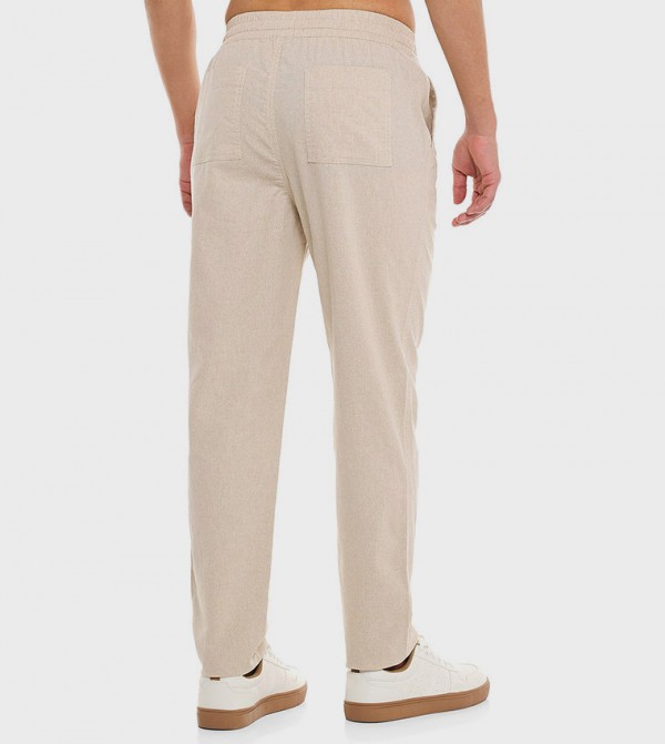R&B  Pants & Chinos - Beige Casual Pants