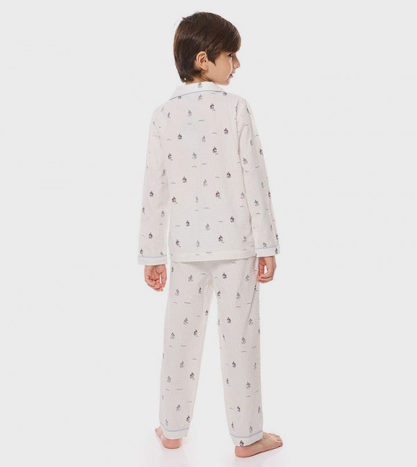 R&B R&B - White Top & Pyjama Sets