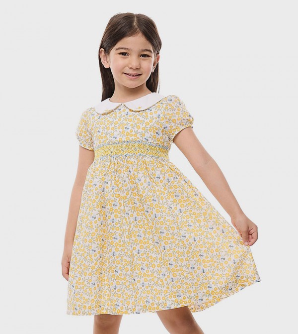 R&B  Dresses - Yellow Casual Dress