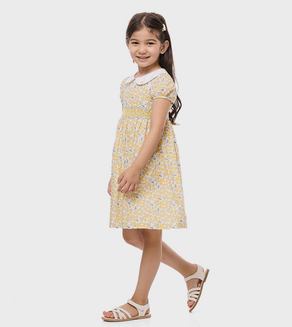 R&B  Dresses - Yellow Casual Dress