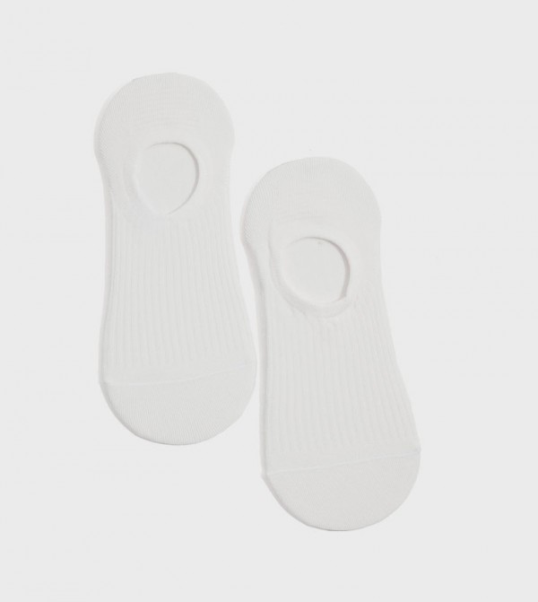 R&B  - Ivory No Show Socks