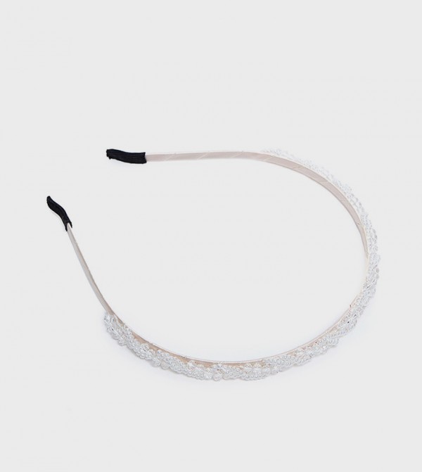 R&B  Caps & Hats - White Headbands