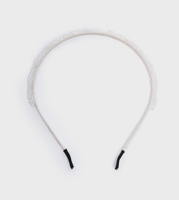 R&B  Caps & Hats - White Headbands