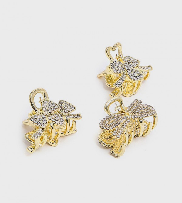 R&B  Hair Accessories - Gold Hair Clips