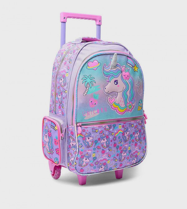 R&B  Trolley Backpack - Purple Trolley Backpack