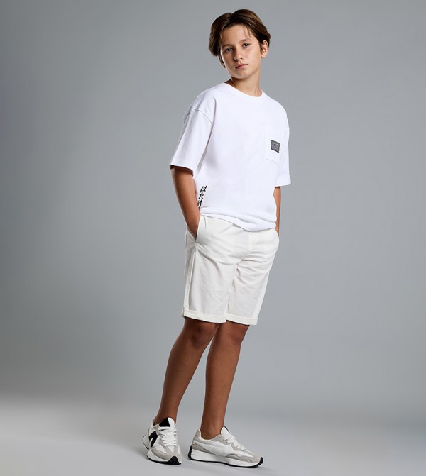 R&B Clothing - White Shorts