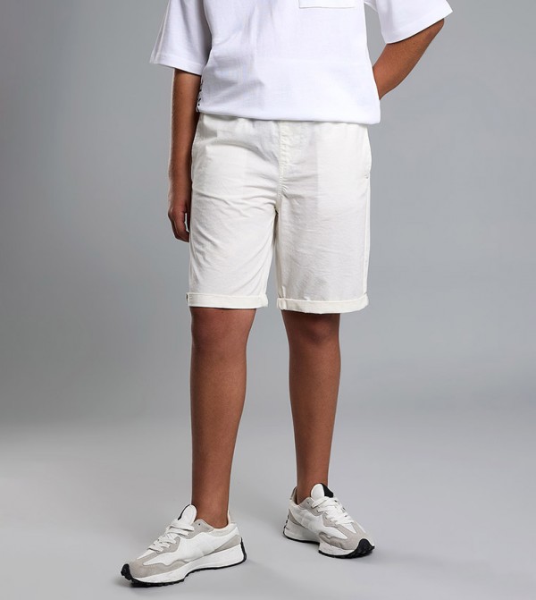 R&B Clothing - White Shorts