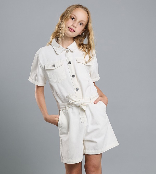R&B  - White Rompers