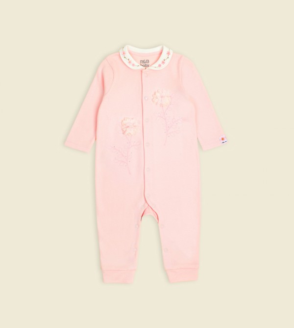 R&B  Onepiece & Bodysuits - Pink Sleep Suits