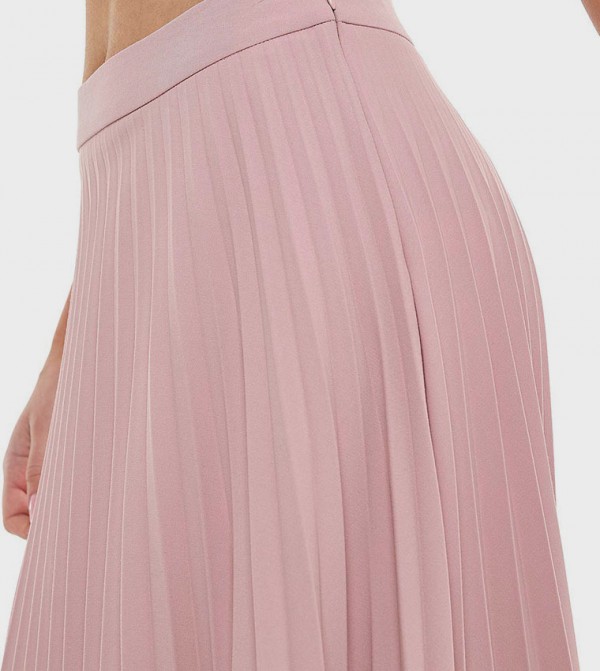 R&B  Skirts - Pink Midi Skirts
