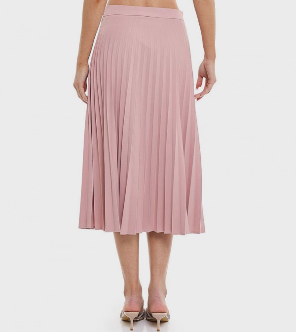 R&B  Skirts - Pink Midi Skirts