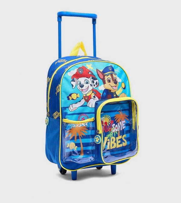 R&B  Trolley Backpack Set - Blue Trolley Backpack Set