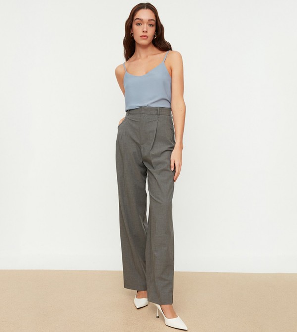 ترينديول - أوتليت  بلوزات - أزرق Casual Tops