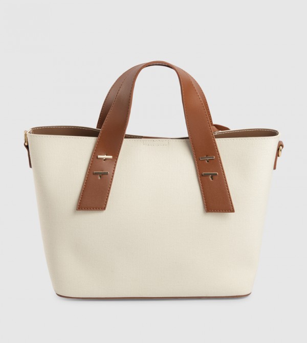 Beverly Hills Polo Club  - Cream Tote Bags