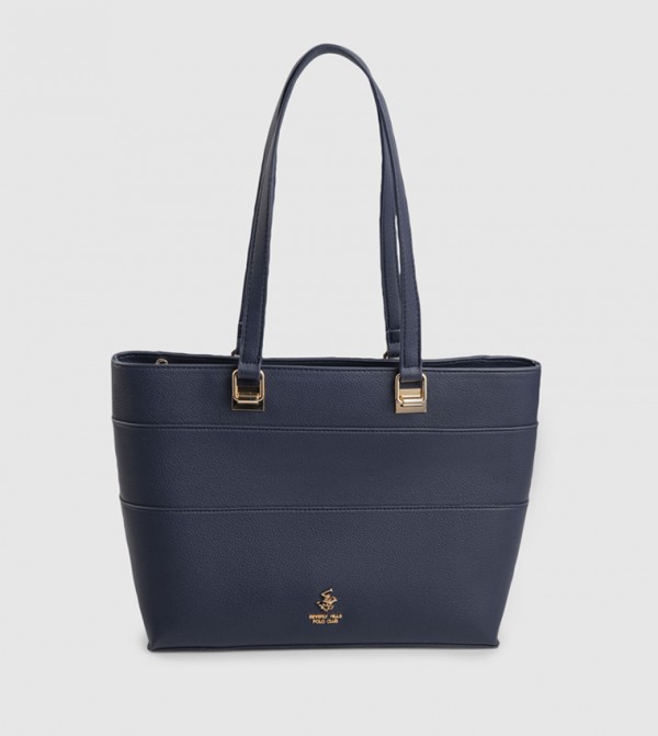 Beverly Hills Polo Club  Tote Bags - NAVY BLUE Tote Bags