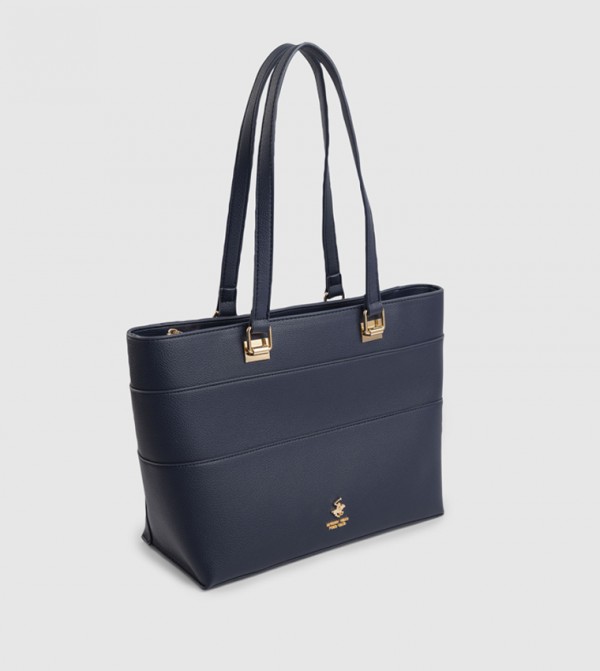 Beverly Hills Polo Club  Tote Bags - NAVY BLUE Tote Bags