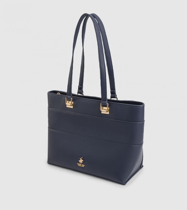 Beverly Hills Polo Club  Tote Bags - NAVY BLUE Tote Bags