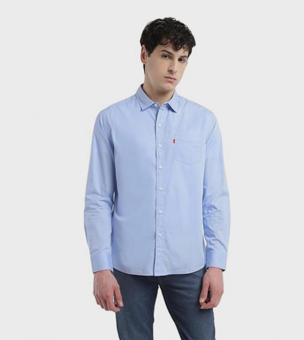 ليفايز  قمصان - أزرق Long Sleeves