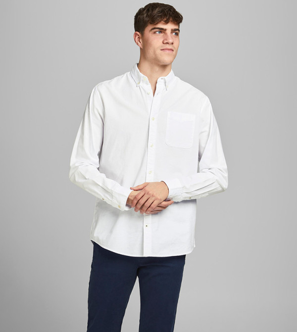 Jack & Jones Jack & Jones - White Casual Shirts