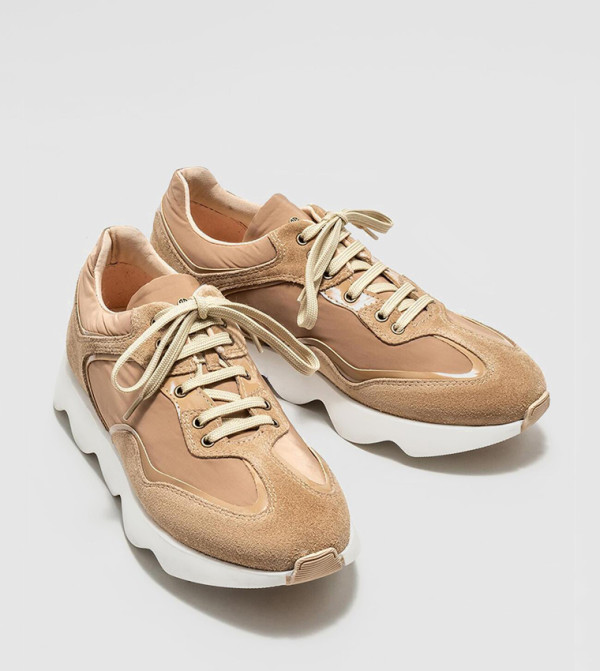 Elle - Outlet  - Beige Low Top