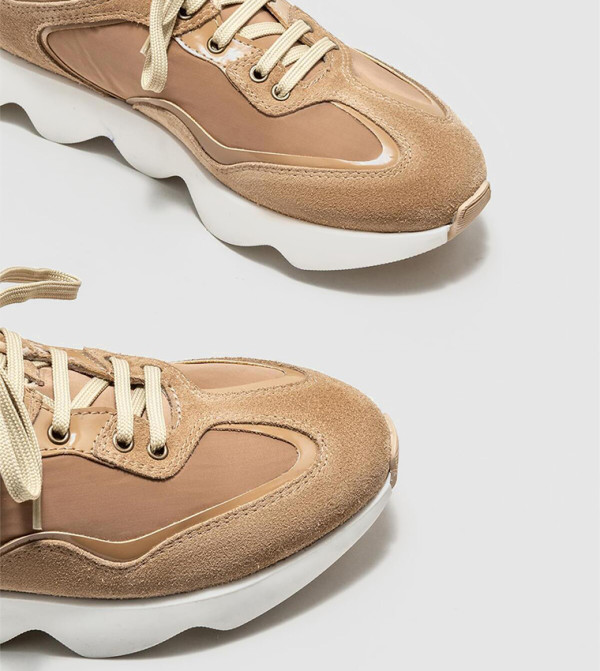 Elle - Outlet  - Beige Low Top