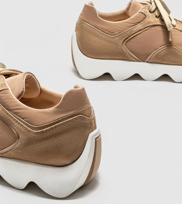 Elle - Outlet  - Beige Low Top