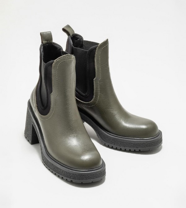 ايلا - اوتليت ايلا - اوتليت - كاكي Ankle length Boots