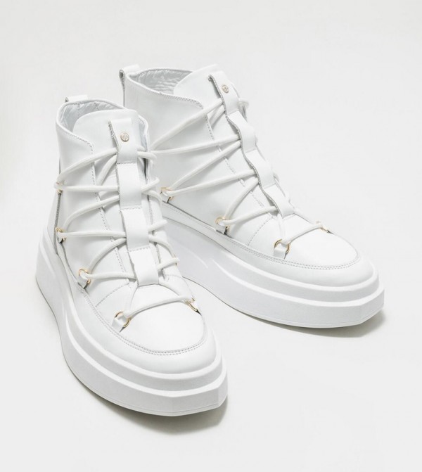 Elle - Outlet  Chelsea Boots - White Chelsea Boots