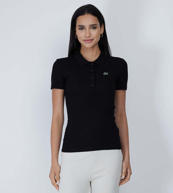 Lacoste  T-Shirts - Black Polo T-shirts