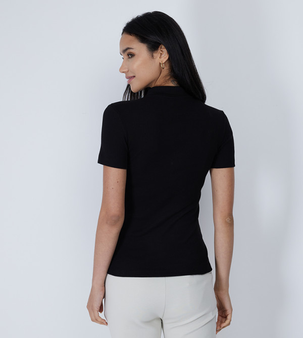 Lacoste  T-Shirts - Black Polo T-shirts