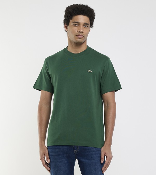 Lacoste Lacoste - Green Round Neck T-Shirts